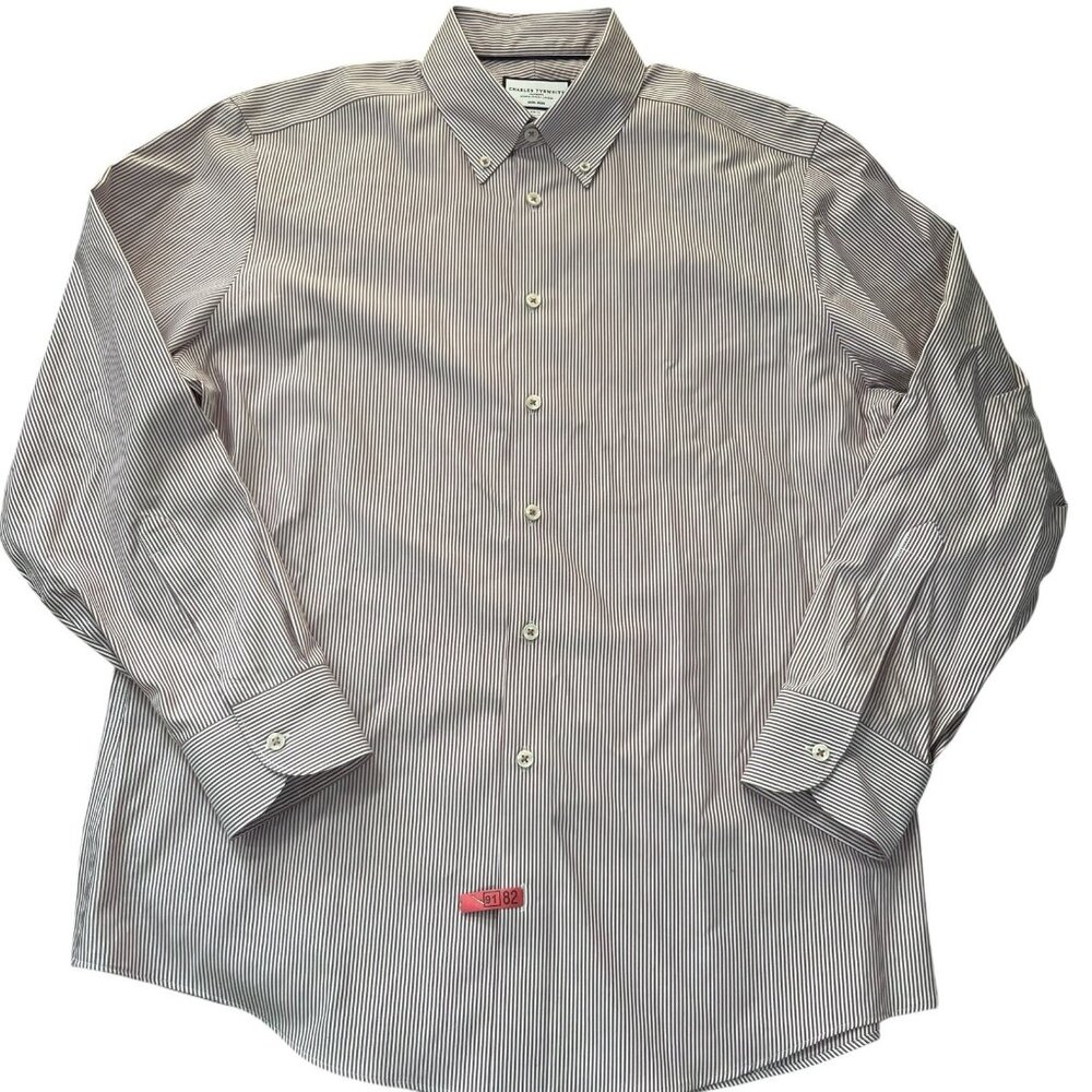 Charles Tyrwhitt Non iron slim fit dress shirt Men's 16.5-34
